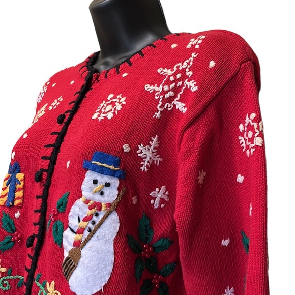 Vintage 90s DESIGNERS ORIGINALS Ugly Christmas Sweater~MP - Picture 1 of 8